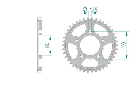 Couronne AFAM 86604 - 42 dents