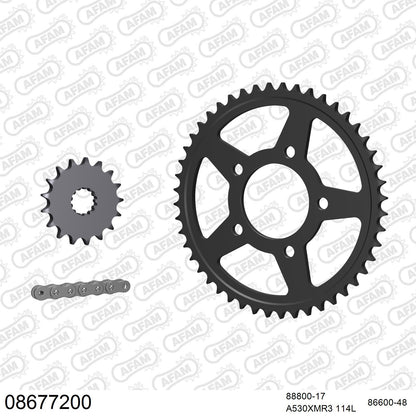 Kit chaîne AFAM Triumph Trident / Daytona 750 (1991-1998)