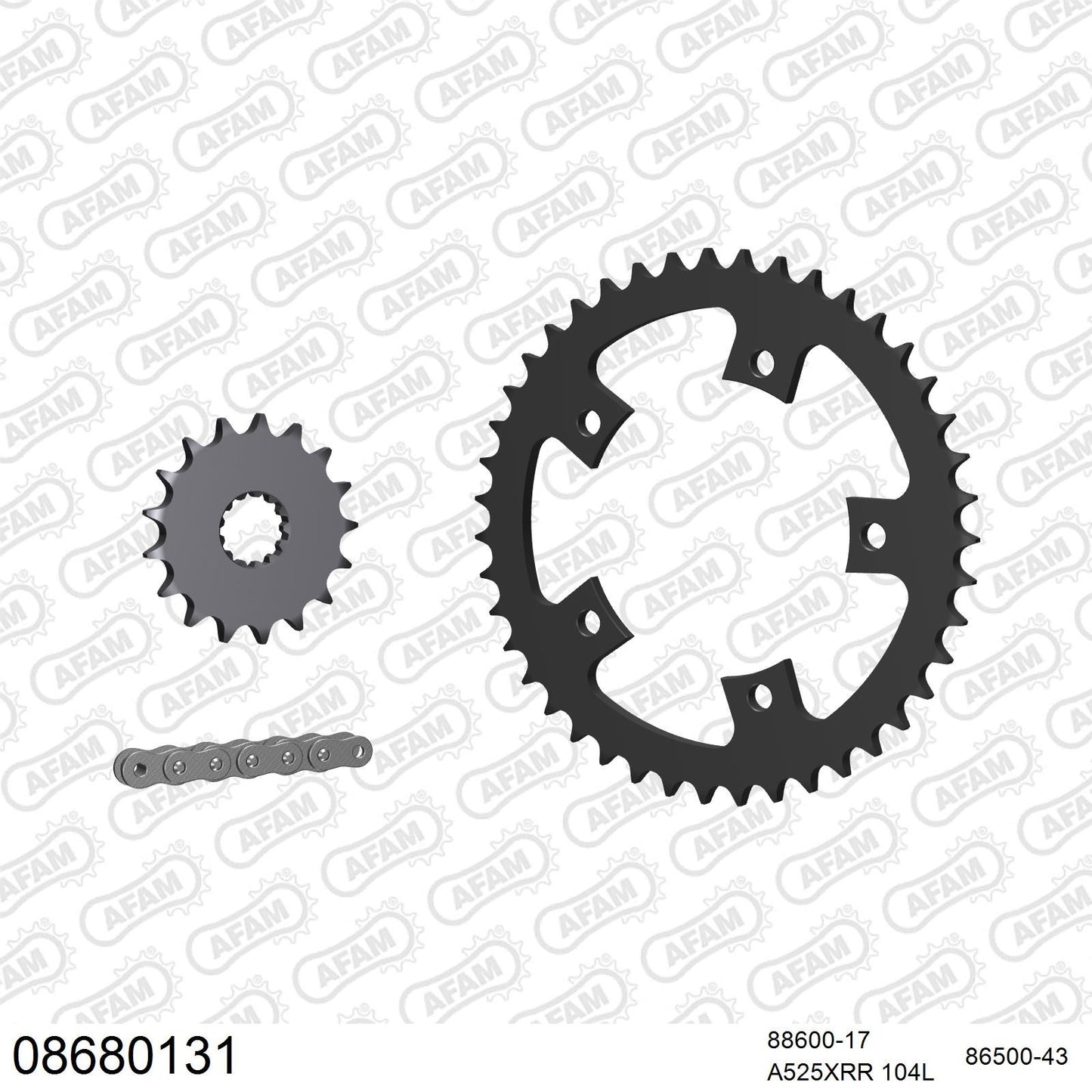 Kit chaîne AFAM Triumph Bonneville 800 (2001-2006)