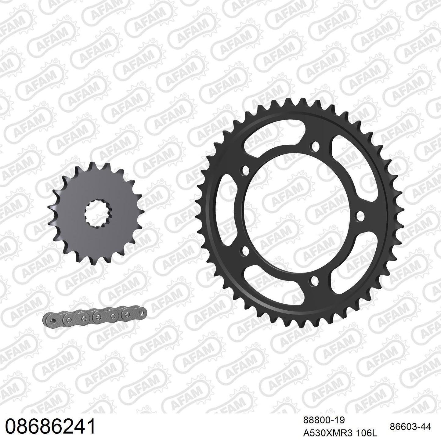Kit chaîne AFAM Triumph Daytona 955i (2001-2002)