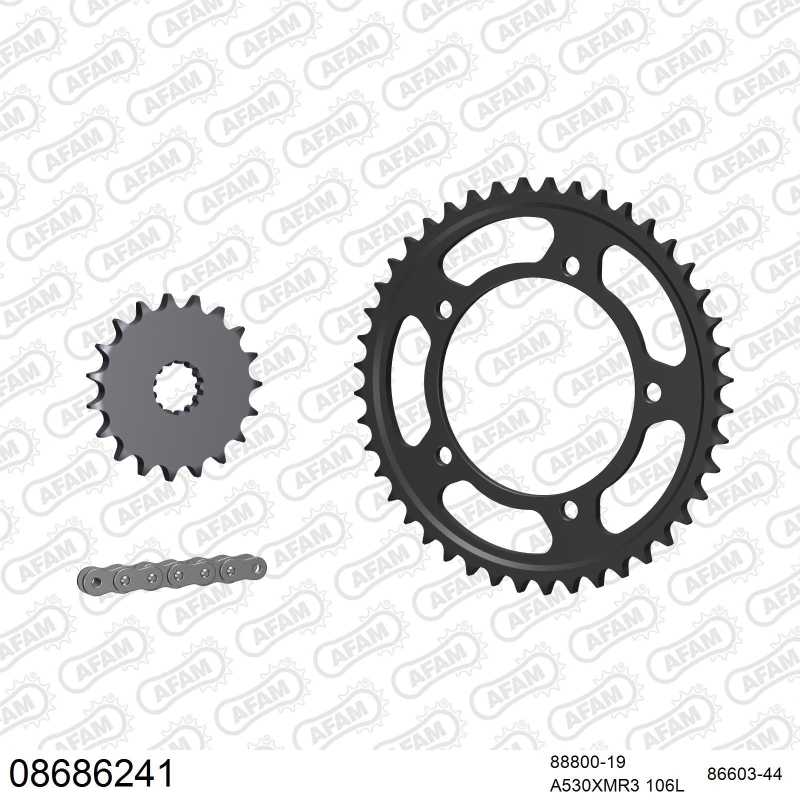 Kit chaîne AFAM Triumph Daytona 955i (2001-2002)