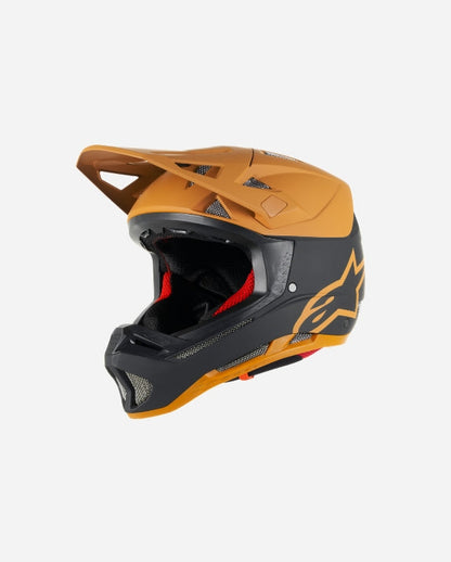 Casque Alpinestars Misile Tech Racer - Noir/Or Foncé Mat