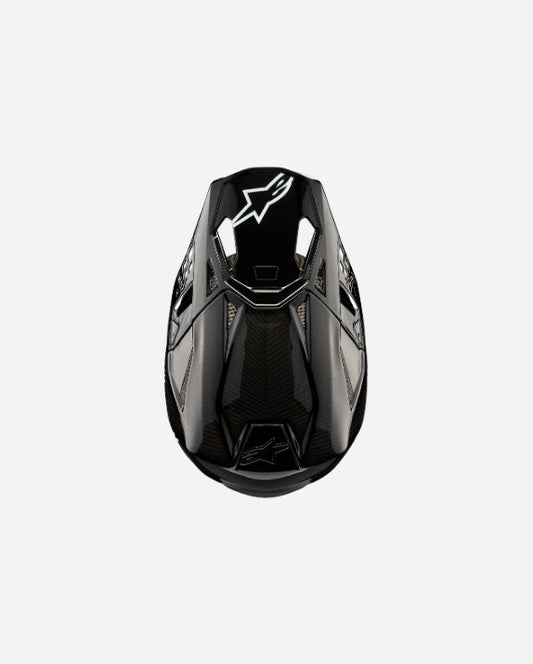 Visière Alpinestars Supertech M10 22.06 - Solid - Noir Brillant Carbone