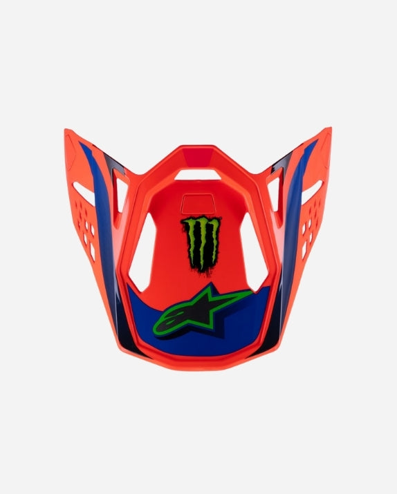 Visière Alpinestars Supertech M10 Deegan ece06 - Orange Fluo/Violet/Rose Fluo Brillant