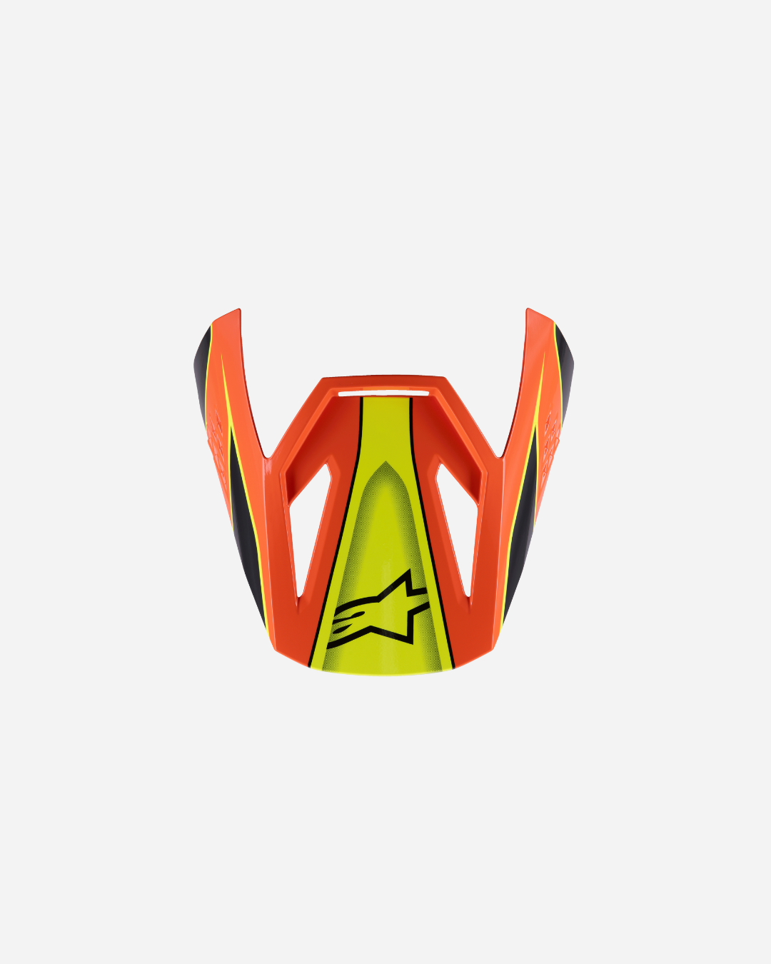 Visière Alpinestars Supertech M3 Fray ece06 - Noir/Orange/Jaune Fluo Brillant