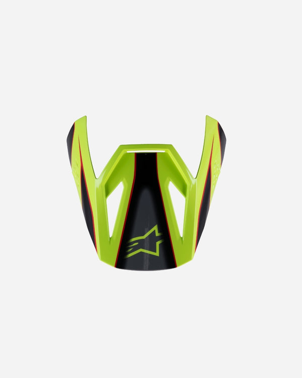 Visière Alpinestars Supertech M3 Fray ece06 - Rouge/Jaune Fluo/Noir Brillant
