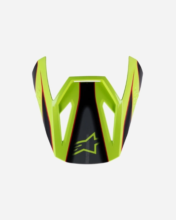 Visière enfant Alpinestars Supertech M3 Frayece06 - Rouge/Jaune Fluo/Noir Brillant