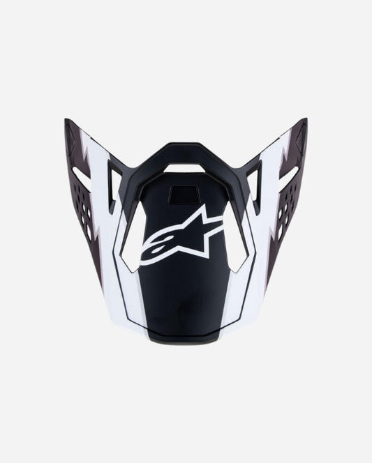 Visière Alpinestars Supertech M10 22.06 - Ampress - Noir/Blanc Mat