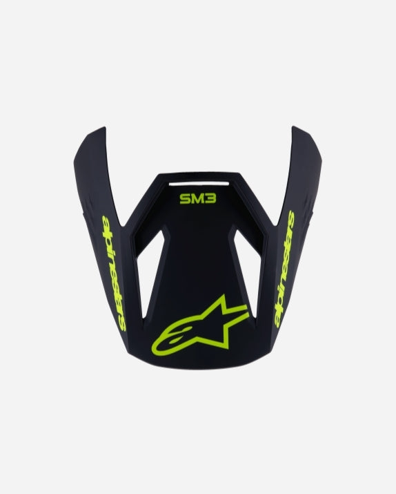 Visière enfant Alpinestars Supertech M3 Radiumece06 - Noir/Jaune Fluo Brillant