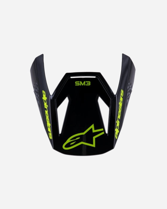 Visière enfant Alpinestars Supertech M3 Radiumece06 - Noir/Jaune Fluo Mat