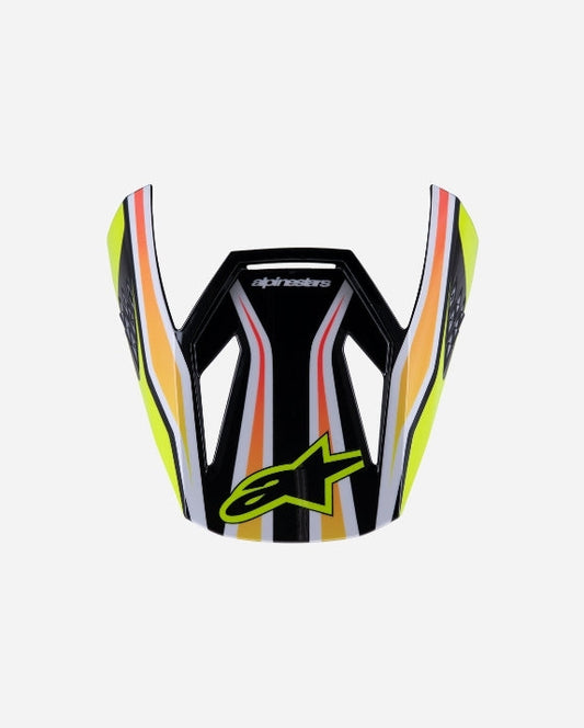 Visière enfant Alpinestars Supertech M3 Wurxece06 - Noir/Jaune Fluo/Bleu/Rouge Brillant