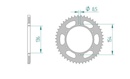 Couronne AFAM 92503 - 47 dents