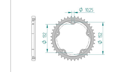 Couronne AFAM 92836 - 41 dents