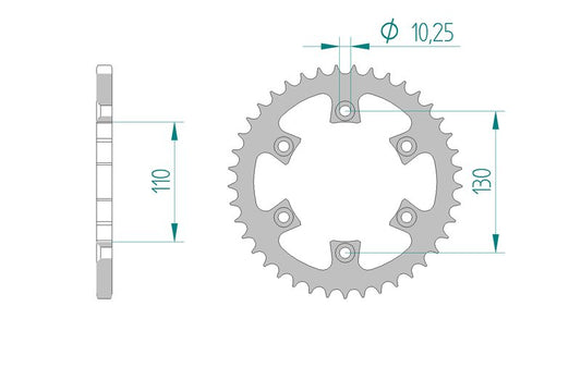 Couronne AFAM 95300 - 41 dents