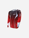 Maillot JT Racing Evo Lite Lazer - Rouge/Blanc