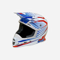 Casque JT Racing ALS 1.0 - Blanc/Rouge/Bleu