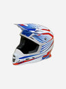 Casque JT Racing ALS 1.0 - Blanc/Rouge/Bleu