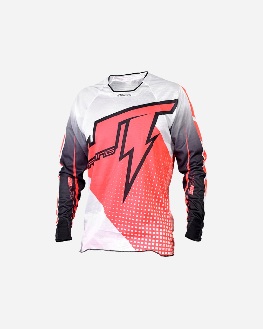 Maillot JT Racing Hyper Voltage  - Rouge/Blanc