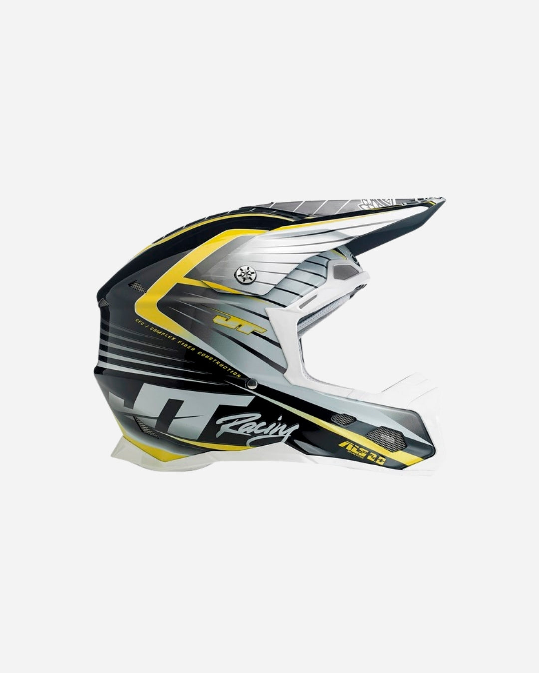 JT Racing ALS 2.0 Helm – Schwarz/Chartreuse