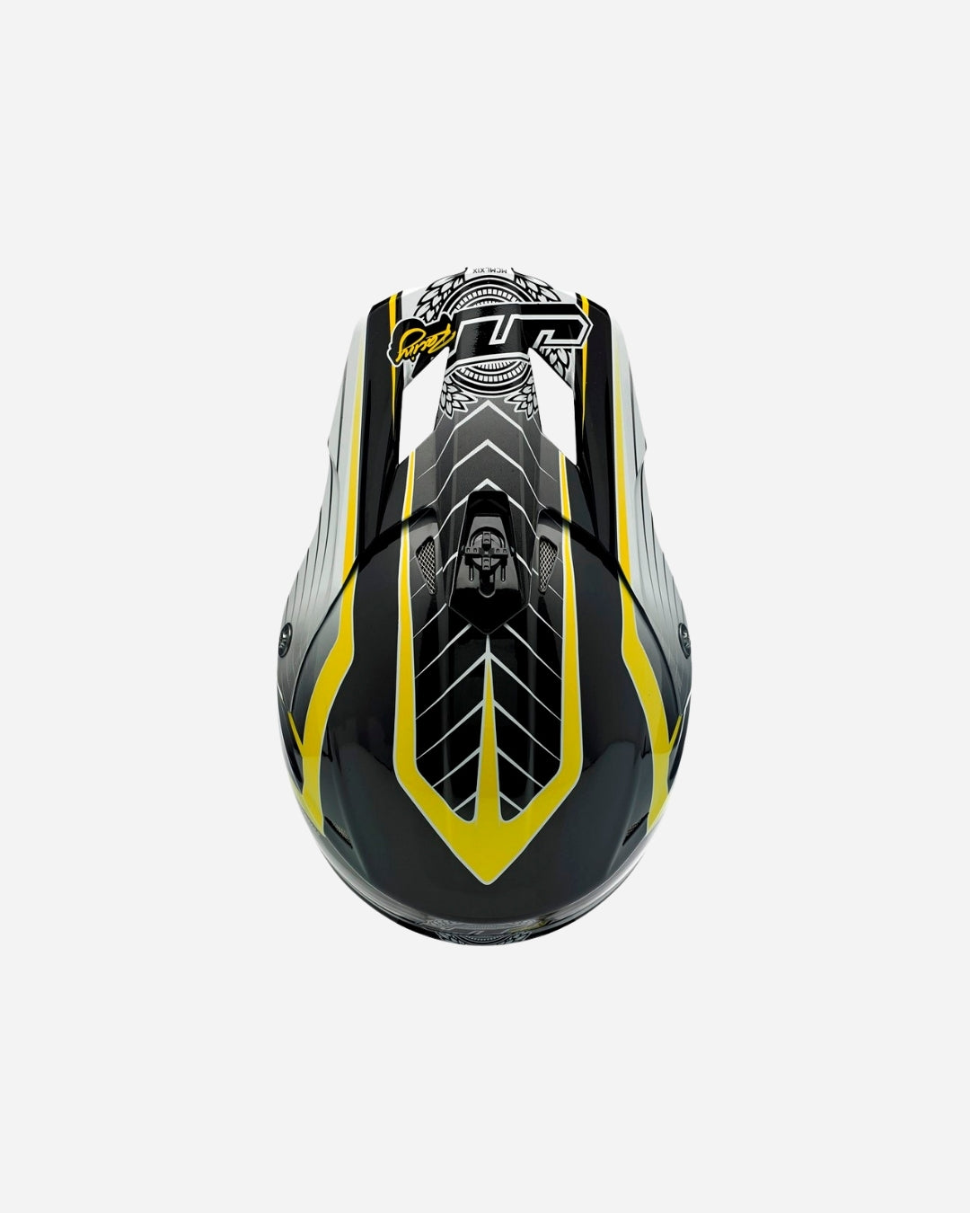 JT Racing ALS 2.0 Helm – Schwarz/Chartreuse