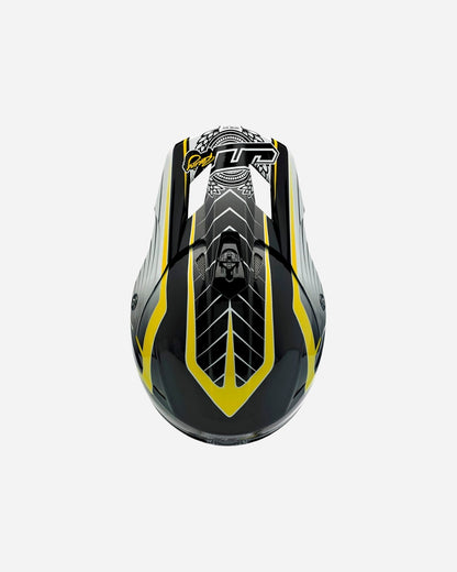 JT Racing ALS 2.0 Helm – Schwarz/Chartreuse