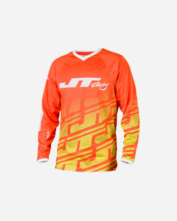 JT Racing Echo Flex Jersey - Orange/Yellow