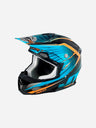 Casque JT Racing ALS 2.0 - Noir/Cyan/Orange