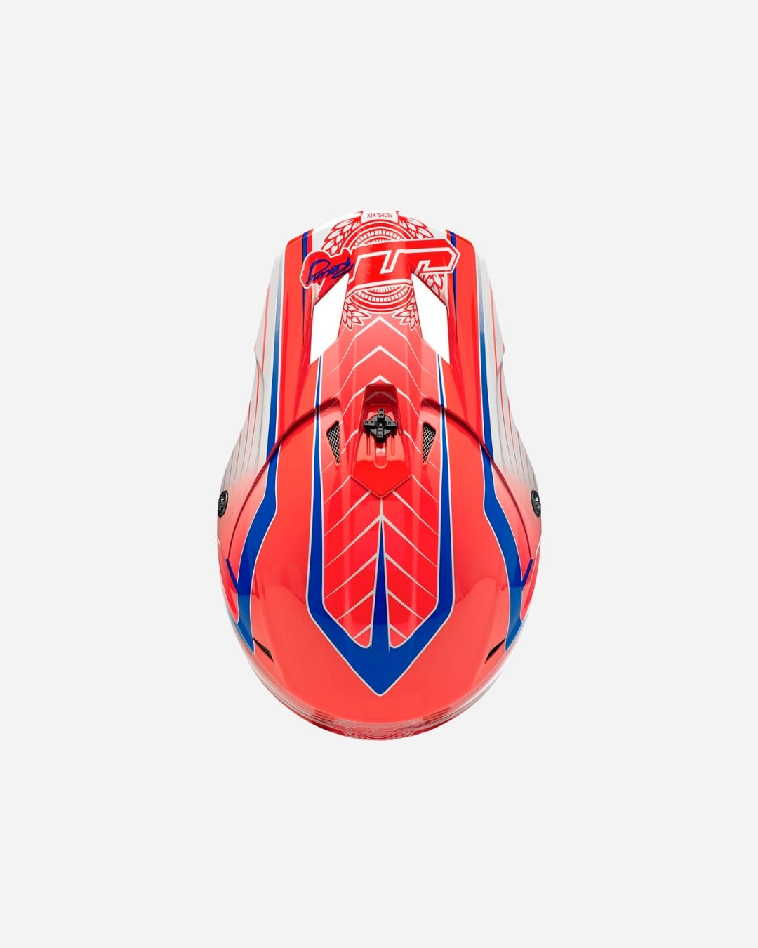 JT Racing ALS 2.0 Helm – Weiß/Rot/Blau