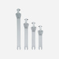 Kit de sangles pour bottes JT Racing - Blanc