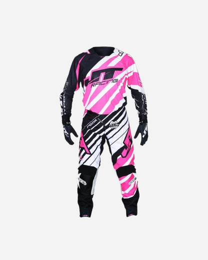 Pantalon JT Racing Hyper Lite - Noir/Rose/Blanc