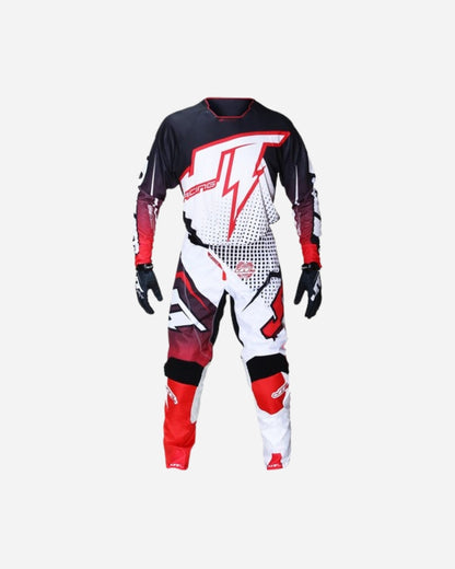 JT Racing Hyper Lite Jersey – Schwarz/Rot/Weiß