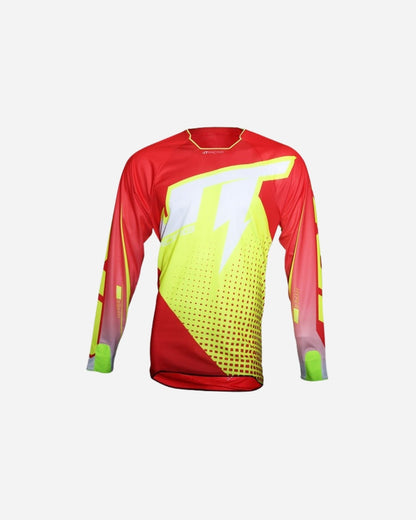 Maglia JT Racing Hyper Lite - Rosso/Giallo fluorescente