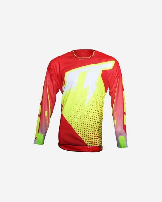 Maglia JT Racing Hyper Lite - Rosso/Giallo fluorescente