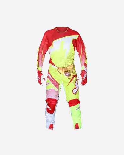 Maglia JT Racing Hyper Lite - Rosso/Giallo fluorescente