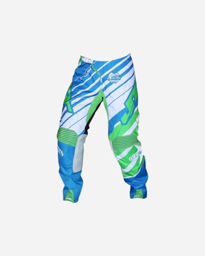 Pantalon JT Racing Hyper Lite - Cyan/Vert/Blanc
