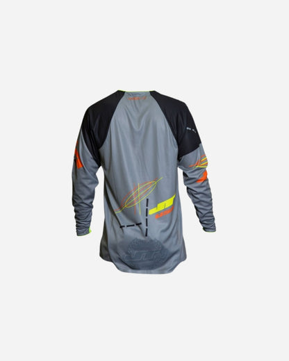 Maillot JT Racing Hyperlite Blueprint - Gris/Jaune