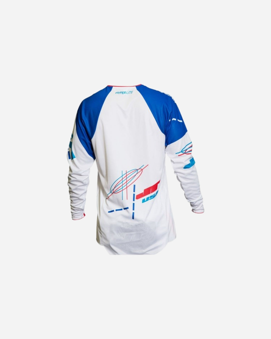Maillot JT Racing Hyperlite Blueprint - Blanc/Rouge