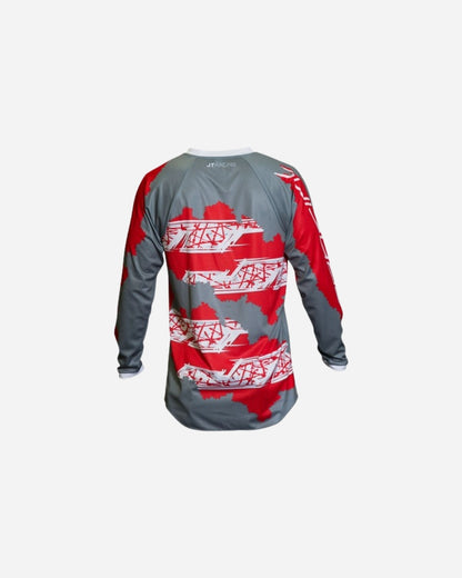 Maillot JT Racing C4 Ripper - Gris/Rouge