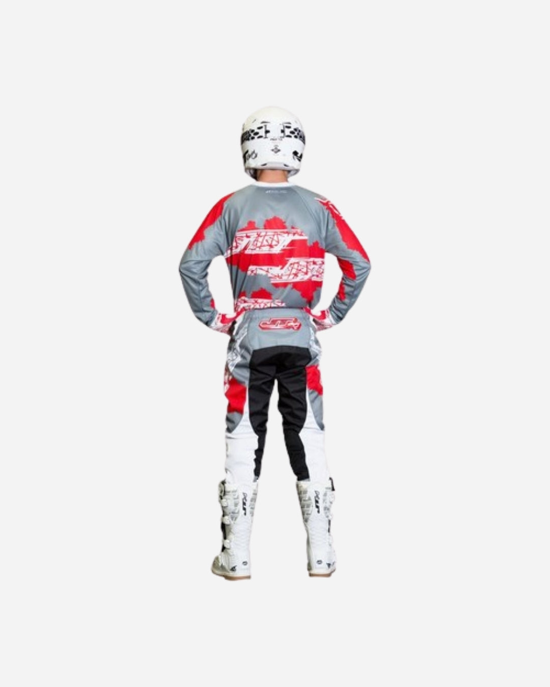 Maillot JT Racing C4 Ripper - Gris/Rouge