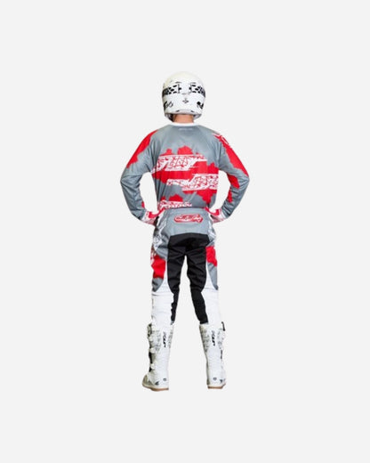 Maillot JT Racing C4 Ripper - Gris/Rouge