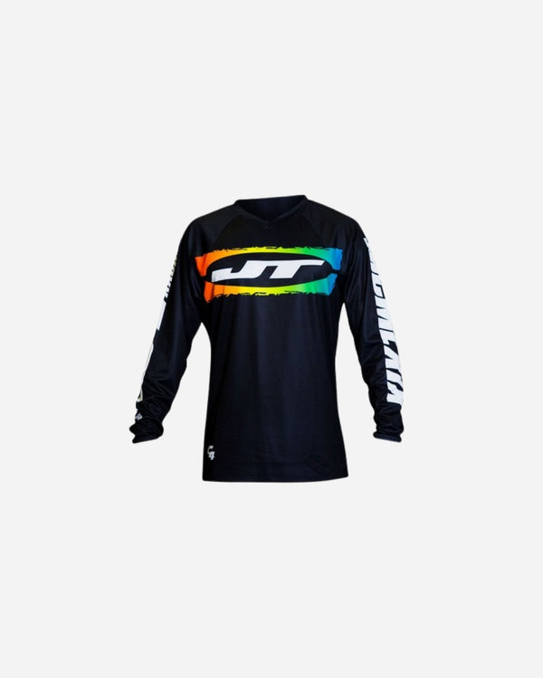 JT Racing C4 Rasta Jersey - Black Multi