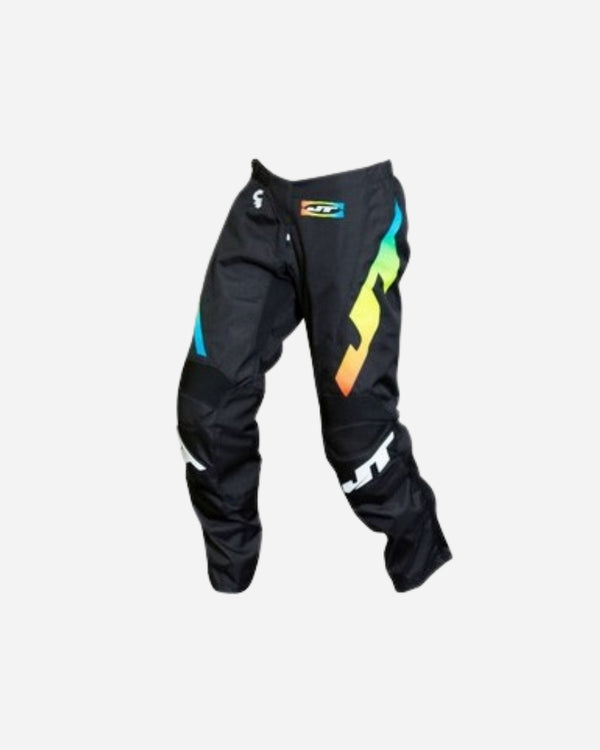 JT Racing C4 Rasta Pants - Black Multi