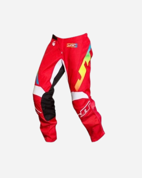 JT Racing C4 Rasta Pants - Red Multi