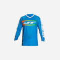JT Racing C4 Rasta Jersey - Cyan Multi