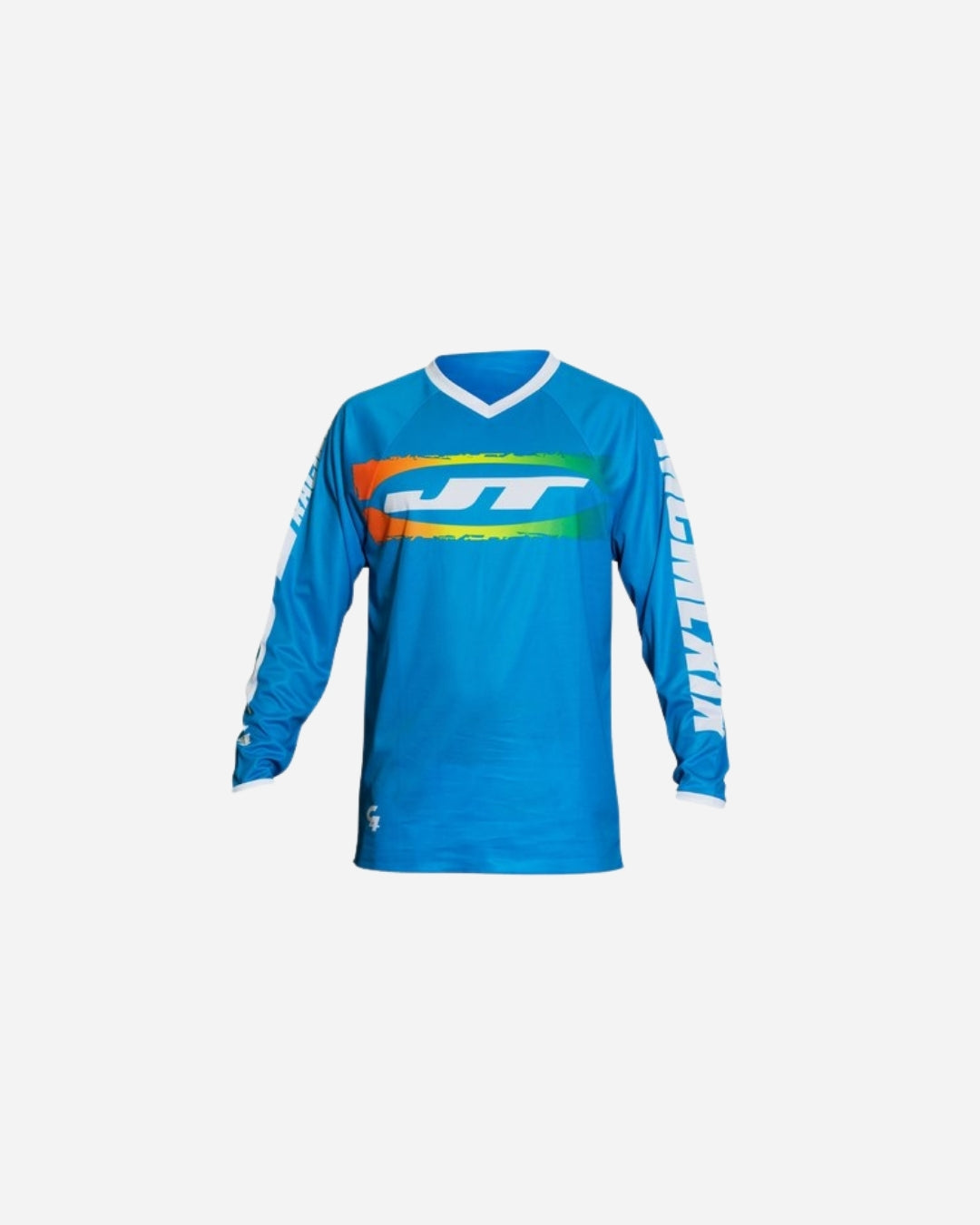 JT Racing C4 Rasta Jersey - Cyan Multi