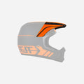 Visière JT Racing ALS 2.0 - Noir/Orange fluo