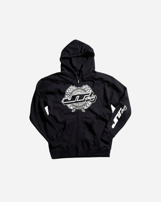 Sweat à capuche JT Racing Wreath - Noir