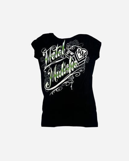 T-shirt Donna Metal Mulisha Pretty Scripty - Nera
