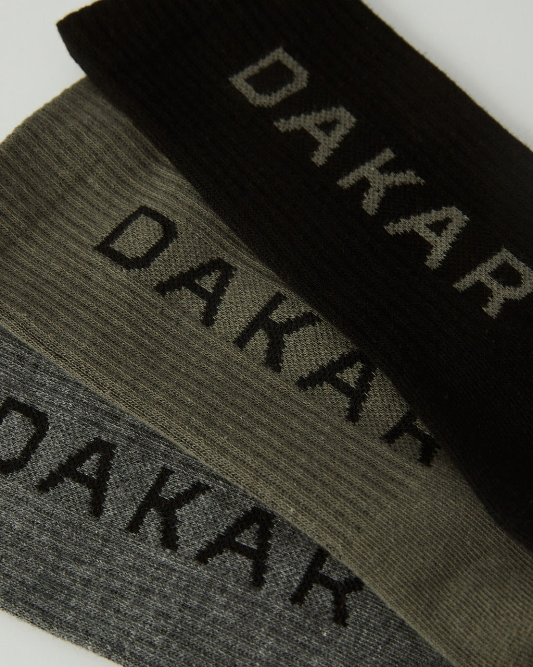 Chaussettes Dakar Athlan 3 Paires - Kaki/Noir