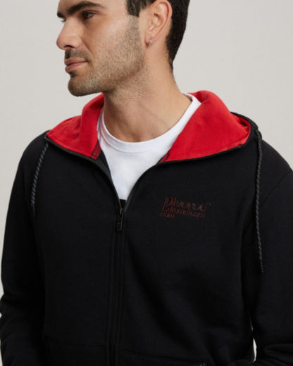 Sweat à capuche zippé Dakar Dirt 4 - Noir